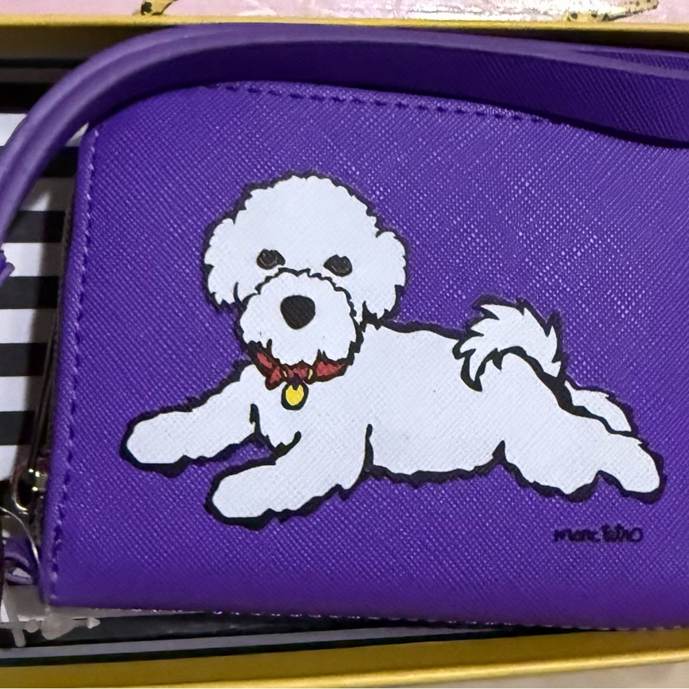 Marc Tetro Purple Zip Wallet
